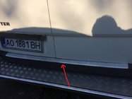 Volkswagen Crafter 2006–2016 Zaščitna letev zadnjega odbijača MAT (Omsa, nerjavno jeklo) fotografija 2