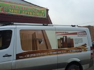 Mercedes Sprinter W906 2006–2018 Strešni relingi Shark (črne nogice) fotografija 2