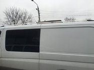 Mercedes Sprinter W906 2006–2018 Strešni vzdolžni nosilci DD 265 cm, krom, plastična noga fotografija 2