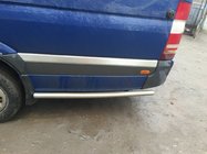 Mercedes Sprinter W906 2006–2018 Bočne cevi za zadnjim kolesom (2 kosa, nerjaveče jeklo) fotografija 6