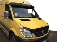 Mercedes Sprinter W906 2006–2018 Vizir za vetrobransko steklo na okvirju V1 (črni visok sijaj, 5 mm) fotografija 1