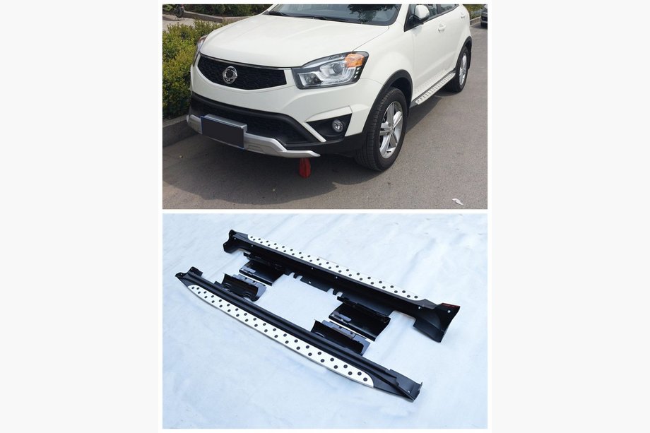 SsangYong Korando 2010–2019 Stranske stopnice Niken BMW style (2 kosa, aluminij) Image