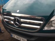 Mercedes Sprinter W906 2006–2018 Okrasne letvice za masko (2006-2013, nerjavno jeklo) OmsaLine - italijansko nerjaveče jeklo fotografija 5