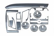 Chevrolet Aveo T250 2005–2011 Okrasne obloge armaturne plošče (veliki komplet) fotografija 1