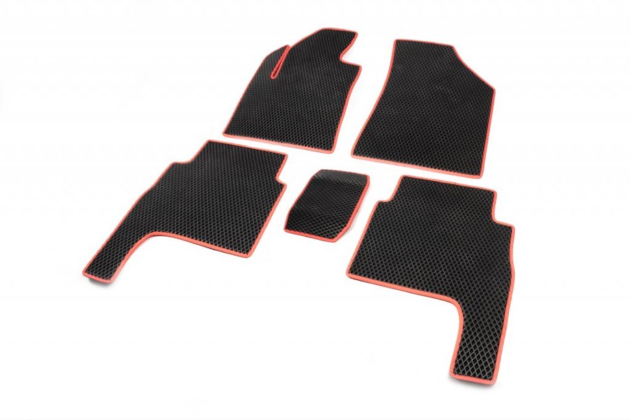 Hyundai Santa Fe 2 2006–2012 EVA avtomobilske preproge (črne) 2006-2010 Image
