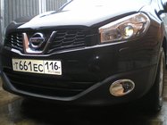 Nissan Qashqai 2007–2010 Okrasni pokrovi meglenk z vdolbino (2 kosa, plastika) fotografija 2