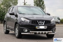 Nissan Qashqai 2010–2014 Sprednji zaščitni lok ST009-15 (nerjaveče jeklo) fotografija 3