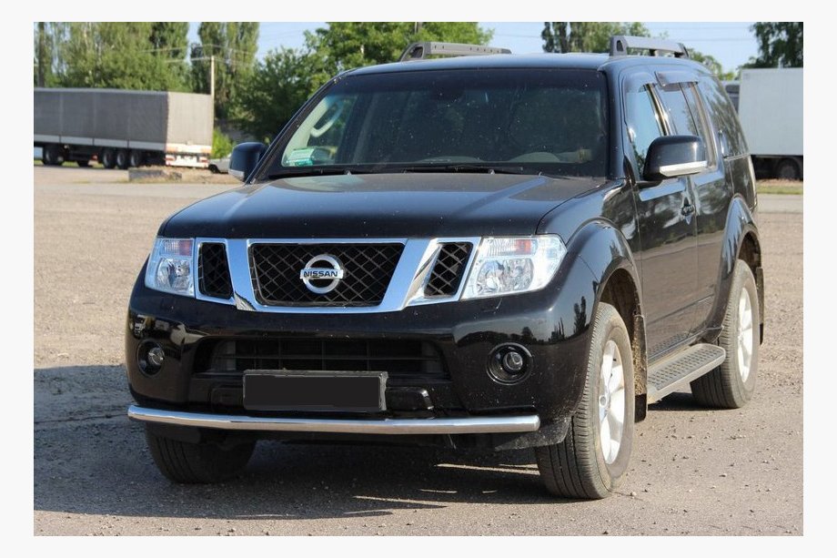 Nissan Navara 2006–2015 Sprednji zaščitni lok ST008 (nerjavno jeklo) Image