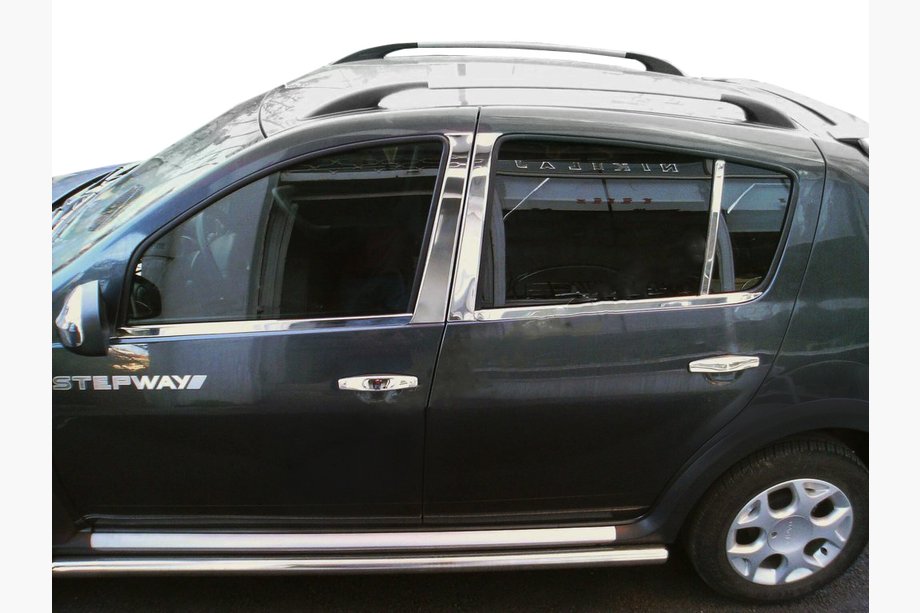Dacia Sandero 2007–2013 Obloga stebričkov vrat (nerjavno jeklo) Image
