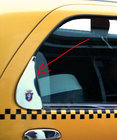 Fiat Albea 2002–2012 Kromiran trikotnik za steklo (nerjavno jeklo) fotografija 1