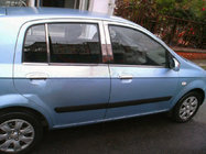 Hyundai Getz 2002– Pokrovi stebričkov (nerjavno jeklo) fotografija 1