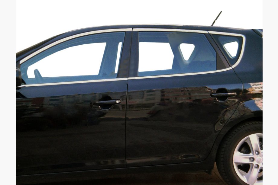 Kia Ceed 2007–2012 Popolna obroba stekel (nerjavno jeklo) Image
