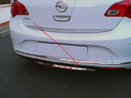 Opel Astra J 2009–2015 Rob zadnjega odbijača (nerjaveče jeklo) fotografija 1