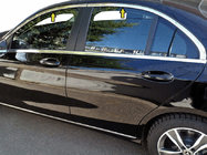 Mercedes C-class W205 2014–2021 Zgornja obroba oken (nerjaveče jeklo) fotografija 1