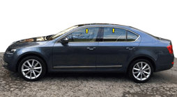 Skoda Octavia III A7 2013–2019 Zgornje okenske obrobe (4 kosi, nerjavno jeklo) fotografija 1