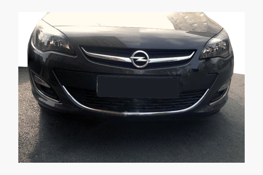 Opel Astra J 2009–2015 Obloga sprednjega odbijača (nerjaveče jeklo) Image