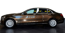Mercedes C-class W205 2014–2021 Letvica stebričkov vrat (nerjavno jeklo) fotografija 1