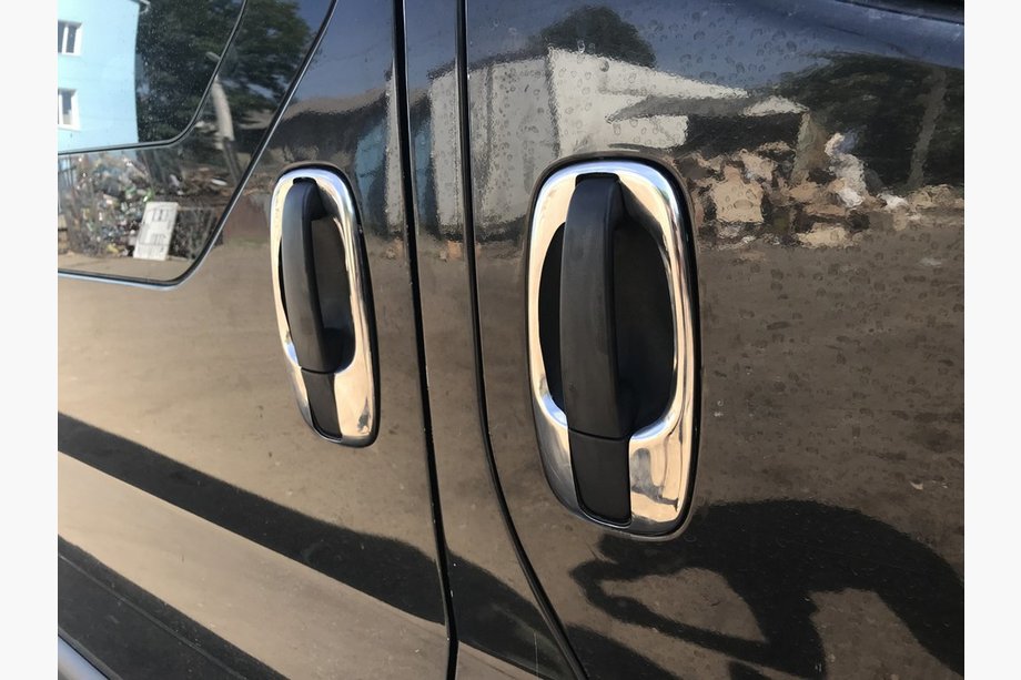 Opel Vivaro 2001–2015 Okvirji vratnih kljuk (4 kosi, nerjavno jeklo) Fotografija 1
