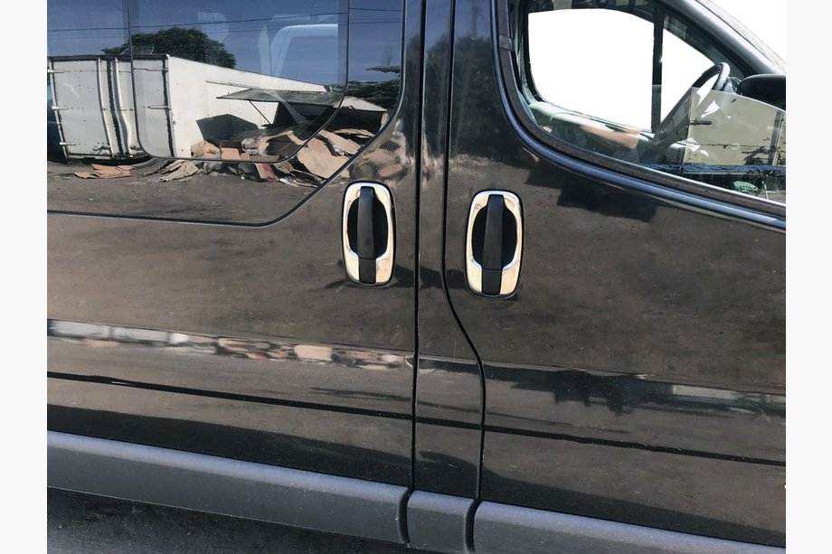 Renault Trafic 2001–2015 Okvirji vratnih kljuk (4 kosi, nerjavno jeklo) Image