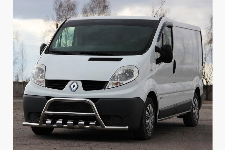 Renault Trafic 2001–2015 Prednji zaščitni lok s stranskimi cevmi WT003-15 (nerj.) Image