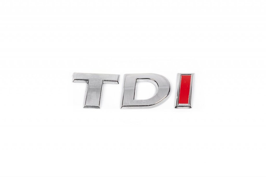 Volkswagen Caddy 2010–2015 Napis TDI (poševna pisava) V celoti kromirano Image