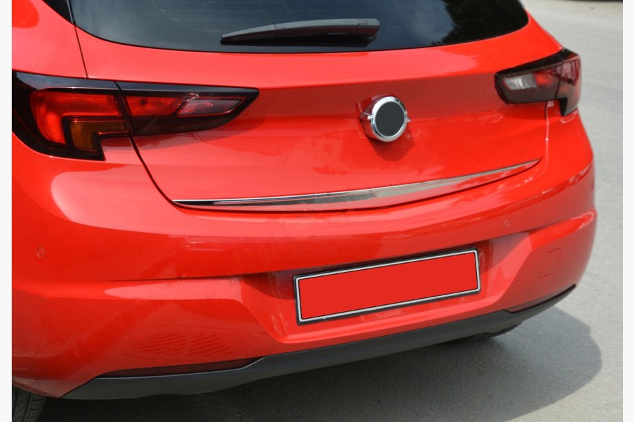 Opel Astra K 2016–2021 Spodnji rob pokrova prtljažnika (HB, inox) Image