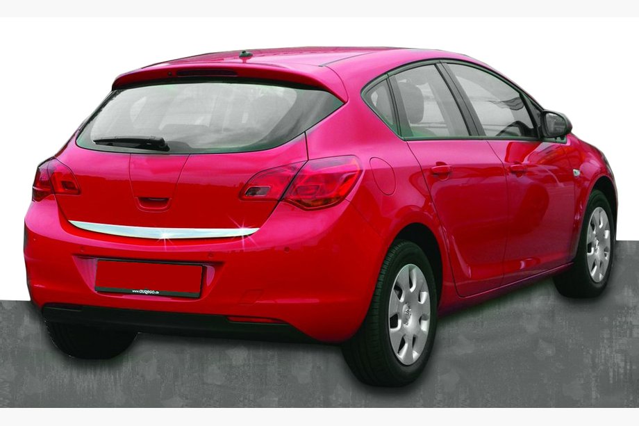 Opel Astra J 2009–2015 Nerjaveča zaščitna letvica roba prtljažnika Image