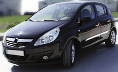 Opel Corsa D 2007–2014 Kromirane letvice za vrata (4 kos., inox) fotografija 1