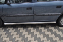 Opel Zafira B 2005–2011 Stranske cevi (2 kos, nerjavno jeklo) fotografija 1