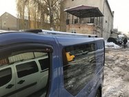 Renault Trafic 2001–2015 Kromirane strešne sani Dolga različica, plastični nosilci fotografija 2