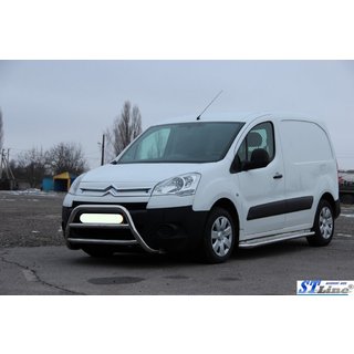 Sprednji zaščitni lok WT022 (nerjaveče jeklo) Peugeot Partner Tepee 2008–2018 fotografija 2