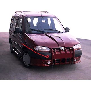 Dodatek za sprednji odbijač "Očnjaki" (za barvanje) Citroen Berlingo 1996–2008 fotografija 2