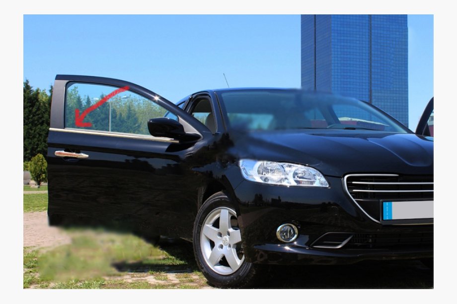 Peugeot 3008 2008–2016 Okenske obrobe (brez zadnjega trikotnega stekla, 6 kos, nerjavno jeklo) Image