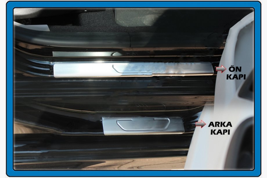 Citroen C-Elysee 2013–2022 Zaščitne letve pragov OmsaLine (4 kosi, nerjaveče jeklo) Image