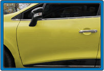 Renault Clio IV 2012–2019 Pokrovi kljuk vrat HB (4 kosi, nerjaveče jeklo) OmsaLine - italijansko nerjavno jeklo fotografija 2