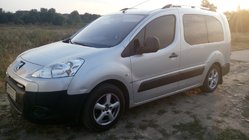 Peugeot Partner Tepee 2008–2018 Kromirane strešne sani fotografija 5