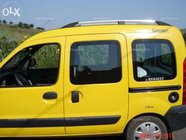 Renault Kangoo 1998–2008 Kromirane strešne sani Standardna osnova, plastične pritrdilne noge fotografija 4
