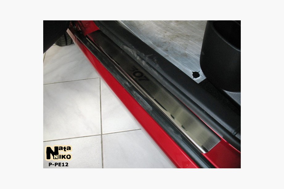 Peugeot 307 2001–2008 Nerjaveče letve pragov Nataniko (4 kosi) Premium - 3M lepilni trak, 0,8 mm Image