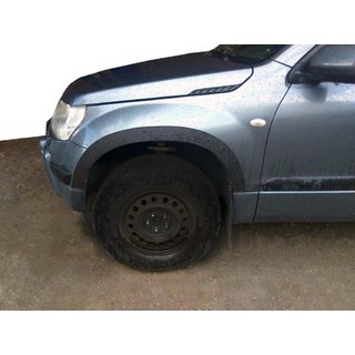 Obrobe kolotekov (4 kosi, črne) Suzuki Grand Vitara 2005–2017 fotografija 1