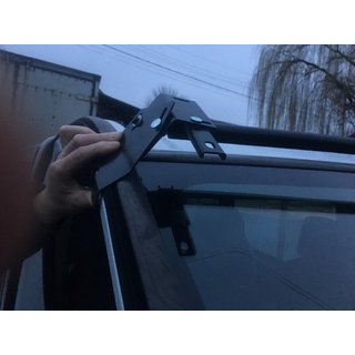 Vizir na vetrobransko steklo (črn sijaj, 5 mm) Renault Trafic 2001–2015 fotografija 4