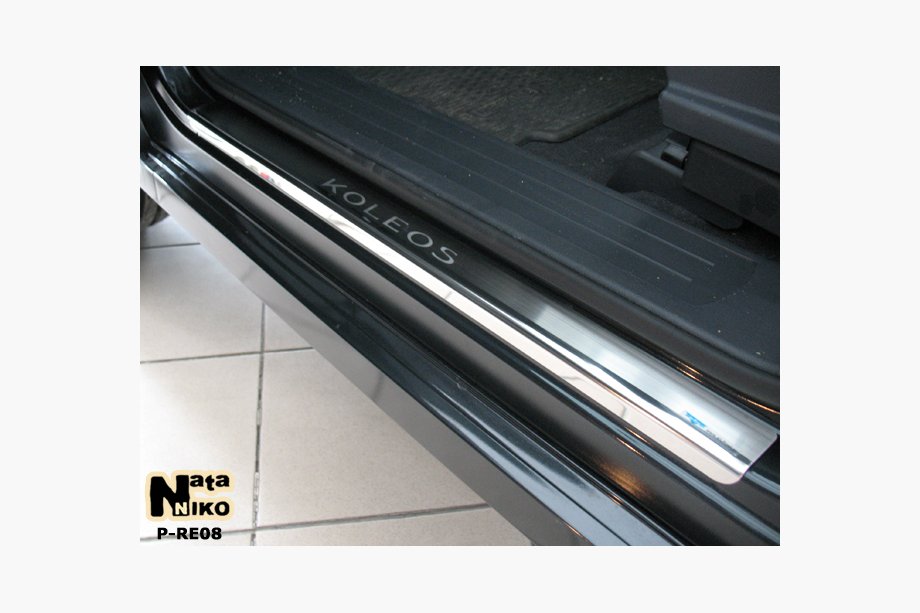 Renault Koleos 2008–2016 Nataniko obloge pragov (4 kos, nerjaveče jeklo) Premium - 3M lepilni trak, 0,8 mm Image