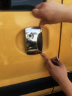 Renault Kangoo 1998–2008 Kromirane prevleke za kljuke (nerjaveče jeklo) fotografija 2