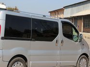 Renault Trafic 2001–2015 Kromirane strešne sani Dolga različica, plastični nosilci fotografija 6