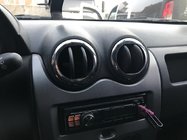 Renault Duster 2008–2017 Okvirji prezračevalnih rež v notranjosti (4 kos, nerjavno jeklo) fotografija 1