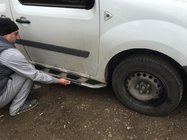 Renault Kangoo 2008–2020 Stranski pragovi Vison (2 kos, aluminij / nerjaveče jeklo) fotografija 1