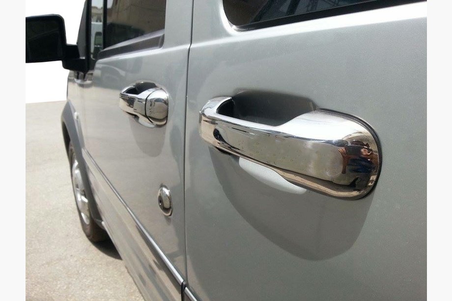Ford Connect 2010–2013 Kromirane obloge kljuk vrat (4 kosi, nerjavno jeklo) Image