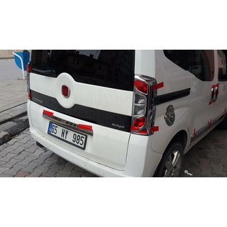 Kromirana obloga za stop luči z ukrivljenim robom (2 kosa, plastika) fotografija 4
