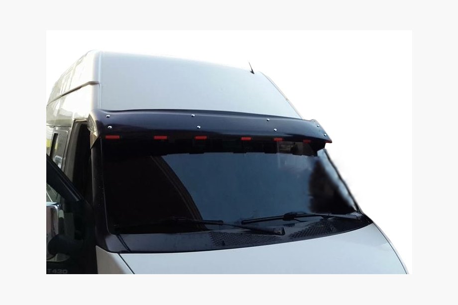 Ford Transit 2000–2014 Vizir na vetrobransko steklo (črn sijaj, 5 mm) Fotografija 1