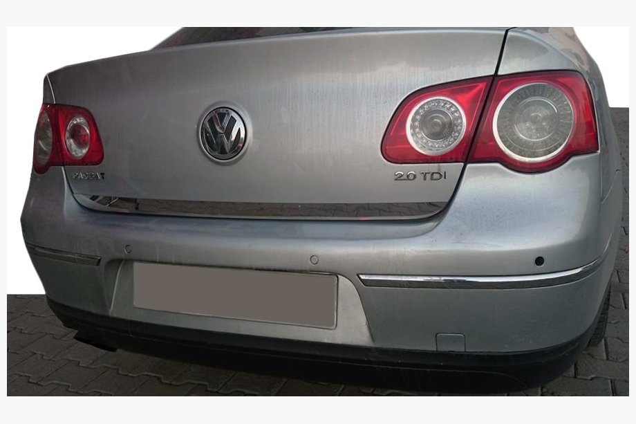 Volkswagen Passat B6 2006–2012 Nerjaveča zaščitna letvica roba prtljažnika OmsaLine - italijansko nerjavno jeklo Image