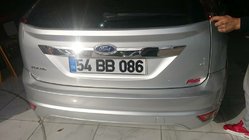Ford Focus II 2008–2011 Kromirana okrasna letvica pokrova prtljažnika (HB, nerjaveče jeklo) fotografija 3